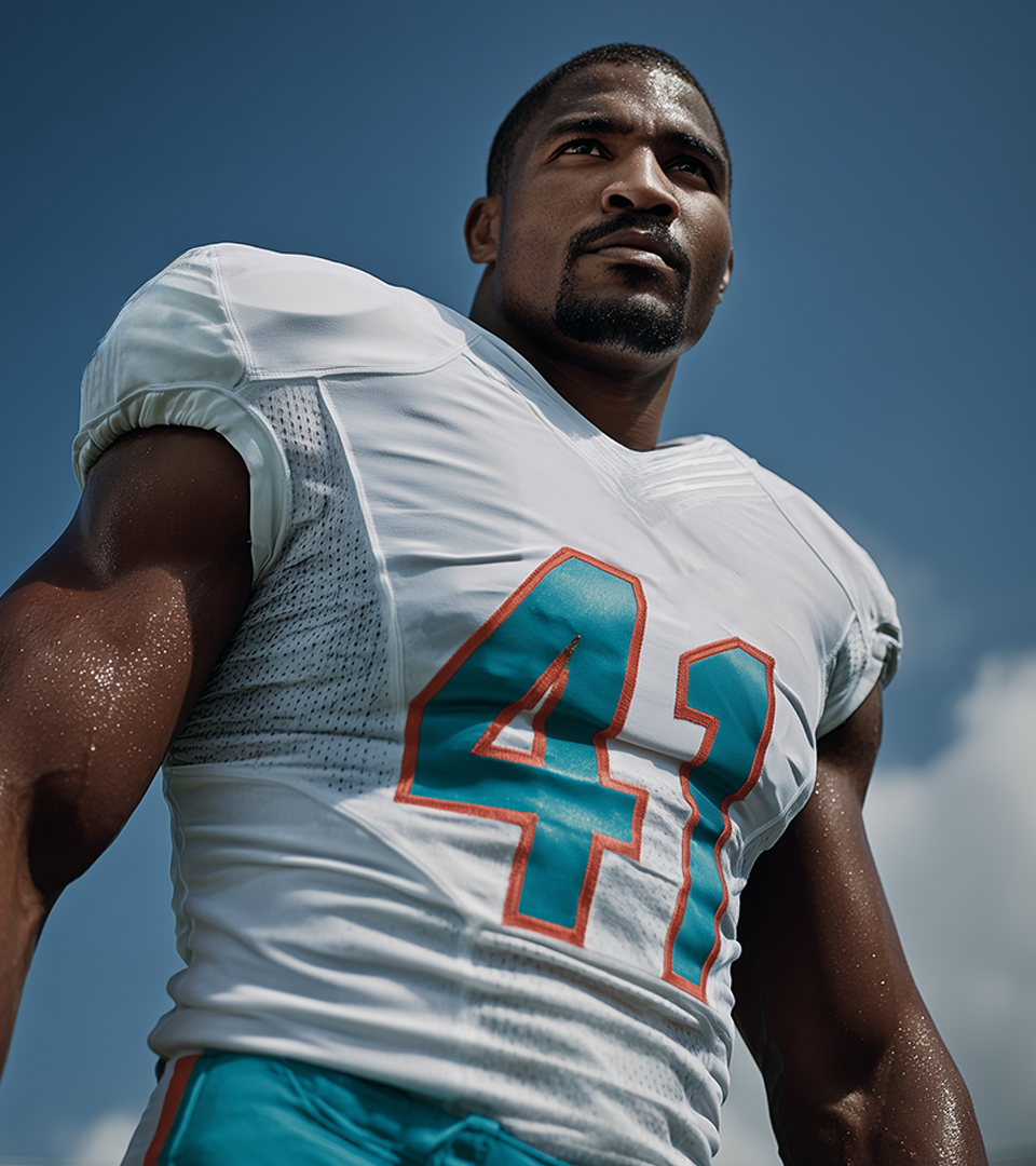 Football player slide